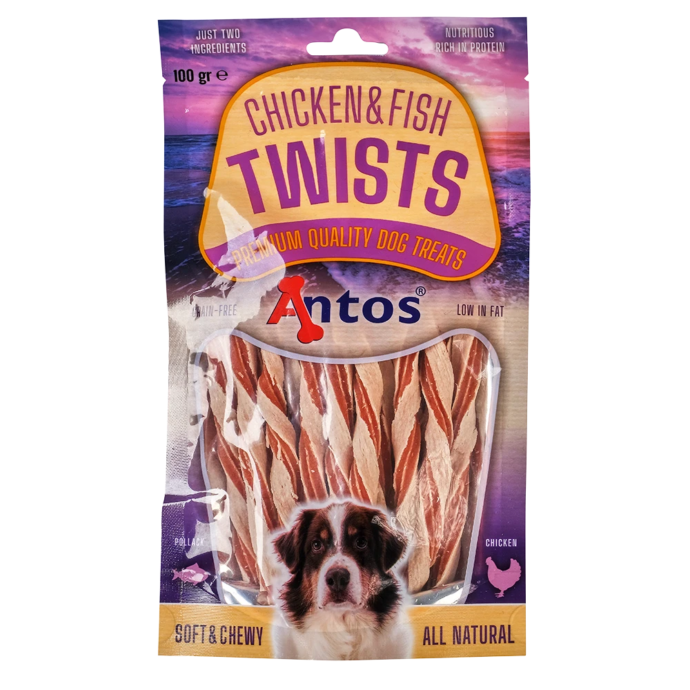 Chicken and Fish Soft Twists For Dogs